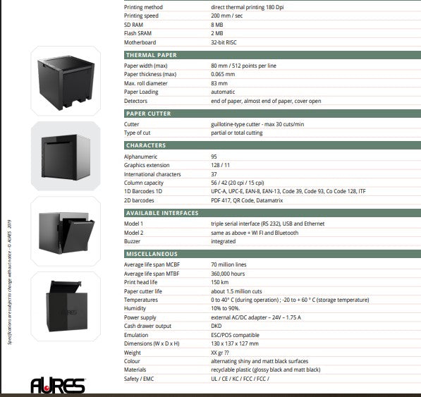 Advantech Aures ODP444 Receipt Printer