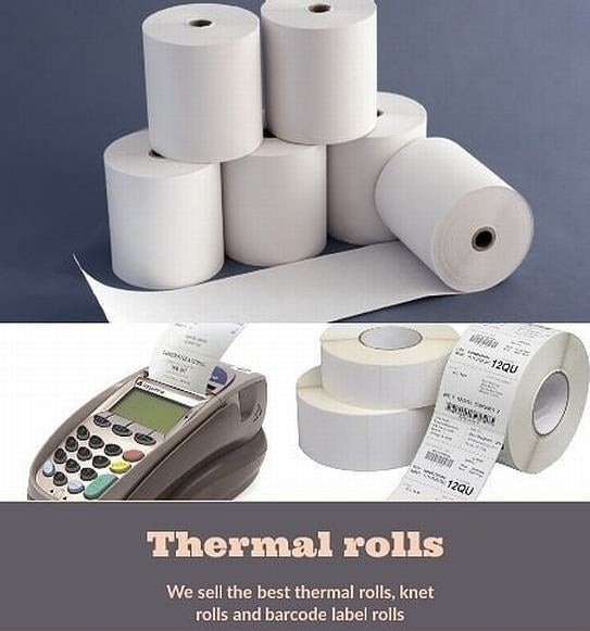 57x40 Thermal Paper Roll Sizes | 57x40 Cash Rolls For Star Mpop - Knet Roll - Deliveroo Device