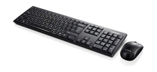 Lenovo 100 Wireless Combo Keyboard and Mouse - Black