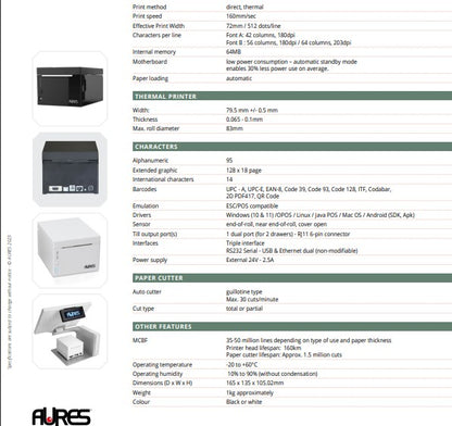 Advantech Aures ODP333 Receipt Printer