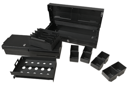 FLP46- BB Balck Flip Top Heavy Duty Electrical Cash Drawer