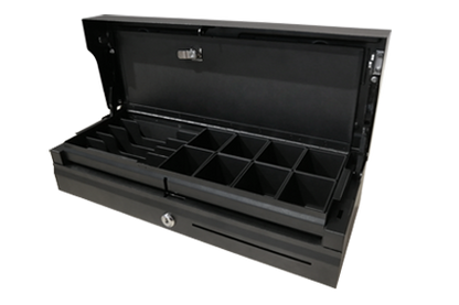 FLP46- BB Balck Flip Top Heavy Duty Electrical Cash Drawer